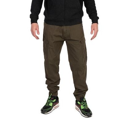 Fox Nohavice Collection LW Cargo Trousers Zelené & Čierne