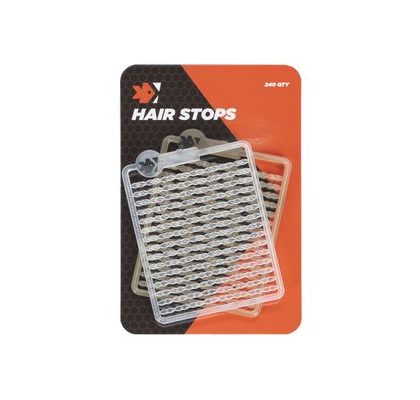 Feeder Expert Zarážky Hair Stops čiré a hnědé 240ks
