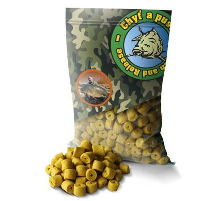 Chyť a pusť Pelety kukuřičné CSL s dírou 900g