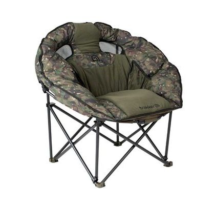 Trakker Křeslo komfortní s područkami Levelite Camo Longback Chair