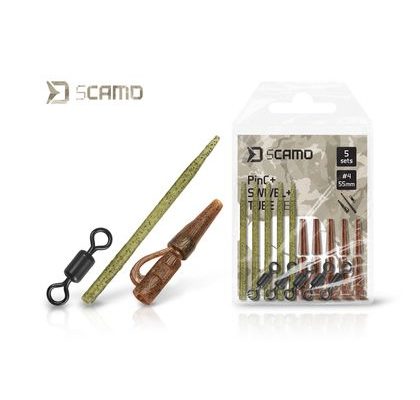 Delphin Set sCAMO PinC + Swivel + Tube 5 setů
