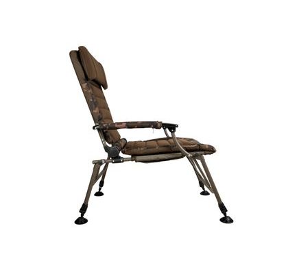 Trakker Křeslo komfortní s područkami Levelite Camo Longback Recliner