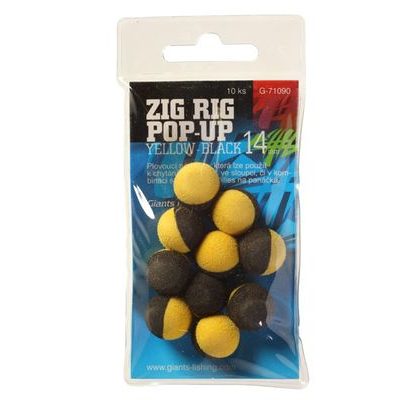 Giants Fishing Penové plávajúce boilies Zig Rig Pop-Up 14mm