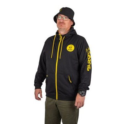 Black Cat Mikina Black Zipped Hoody