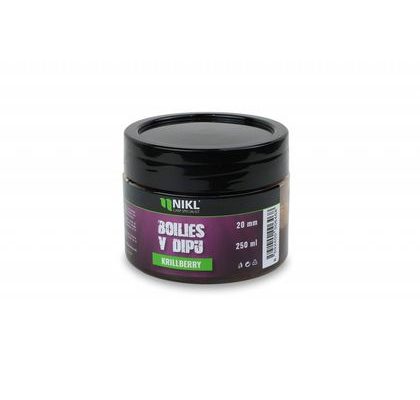 Nikl Boilies v dipe Krill Berry 250g