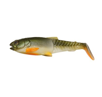 Savage Gear Gumová nástraha Craft Cannibal Paddletail Olive Hot Orange