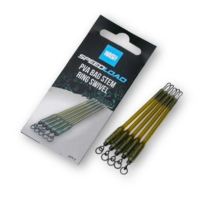 Nash Systém Speedload PVA Bag Stem Ring Swivel 5ks