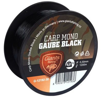 Giants Fishing Vlasec Carp Mono Gaube Čierny