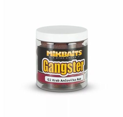 Mikbaits Rozpustné Boilies Gangster G2 Krab Ančovička Asa 250ml