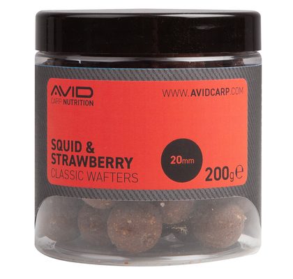 Avid Boilies Classic Wafters Squid & Strawberry 20mm 200g