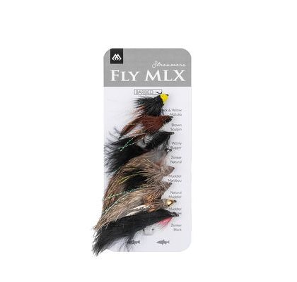 MIkado Sada umelých muchičiek Streamers Woolly Bugger Barbed 6ks
