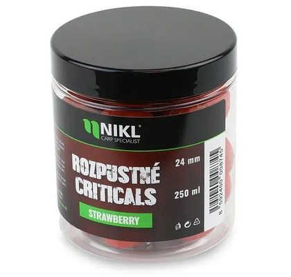 Nikl Rozpustné Criticals boilie Strawberry 250ml
