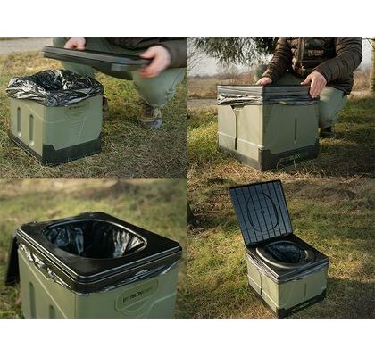 Giants fishing Skládací přenosná toaleta Folding Toilet X-Large