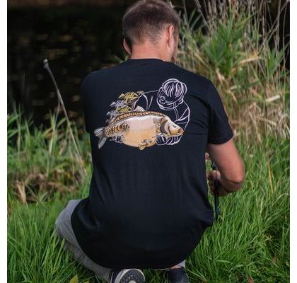 Giants fishing Tričko pánské černé Šupináč hlava