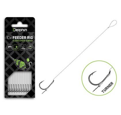 Delphin Feederový návazec Fluoro Sting - Turner 10ks
