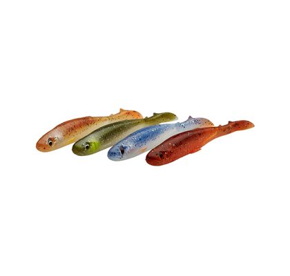 Savage Gear Gumová nástraha Slender Scoop Shad Clear Water Mix 4 ks