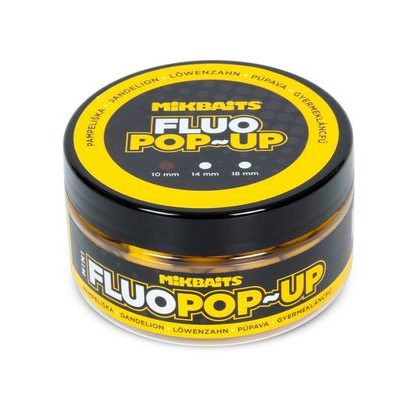 Mikbaits Mini Plávajúce fluo boilie 10mm 100ml