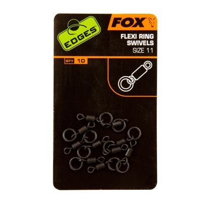 Fox Obratlíky s krúžkom Edges Flexi Ring Swivel 10ks
