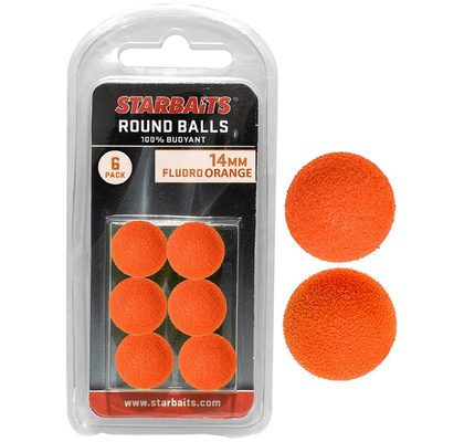Starbaits Penová nástraha Round Balls 14mm 6ks
