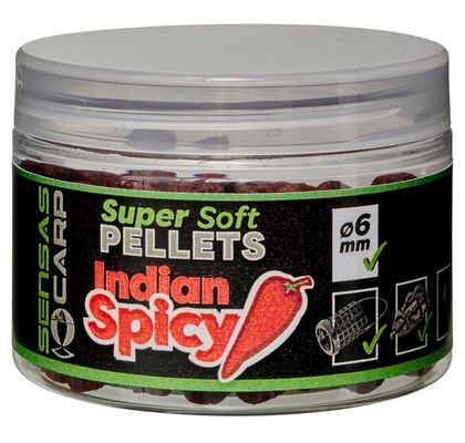 Sensas Pelety Super Soft Indian Spicy 60g