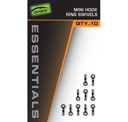 Fox Obratlíky Edges Essentials Mini Hook Ring Swivels 10 ks