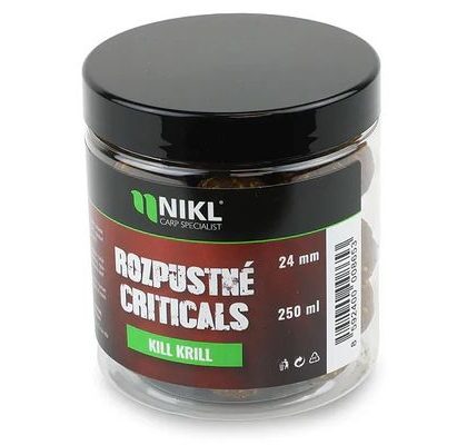 Nikl Rozpustné Criticals boilie Kill Krill 250ml