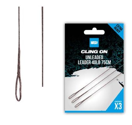 Nash Montáž Ready Tied Unleaded Leader 75 cm