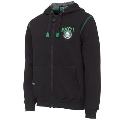 Madcat Mikina Badge Logo Zip Hoodie Black Caviar
