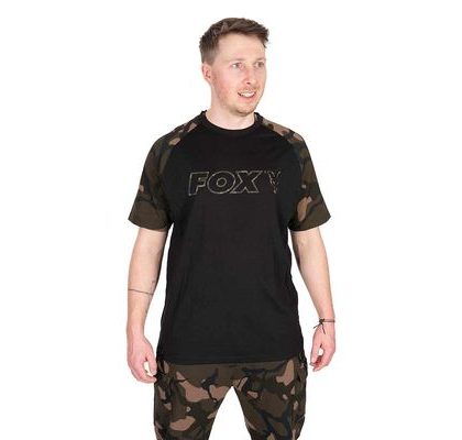 Fox Triko Black / Camo Outline T-Shirt