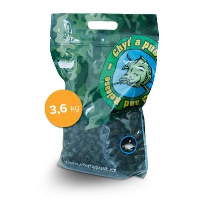 Chyť a pusť Pelety Halibut s dírou 3,6kg