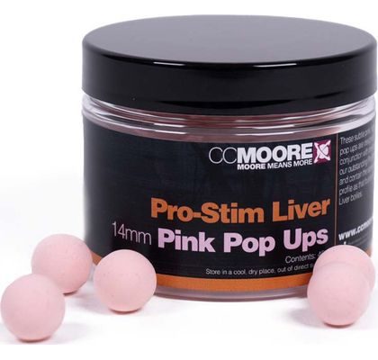 CC Moore Plovoucí boilie Pro-Stim Liver Pop Ups Pink