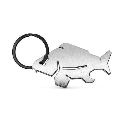 Delphin Kľúčenka s otvárákrom na fľaše Carpener strieborná