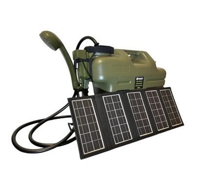 Holdcarp Set Sprcha, kanister a solárny panel Rechargeable Camping Shower 18L + Solar 10W
