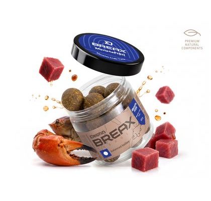 Delphin Vyvážené boilies BreaX/MonstaFISH Monster Krab-Tuňák 100g
