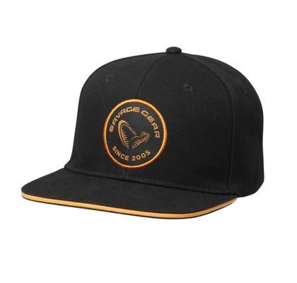 Savage Gear Šiltovka Badge Flatbill Cap Black Orange