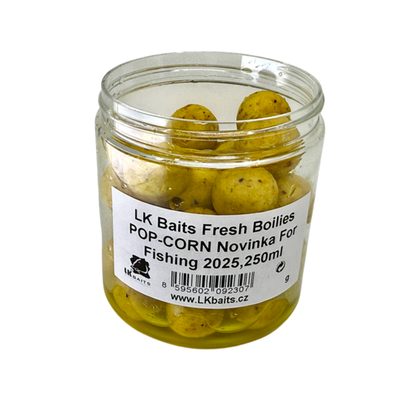 LK Baits Fresh Boilies Popcorn 250ml