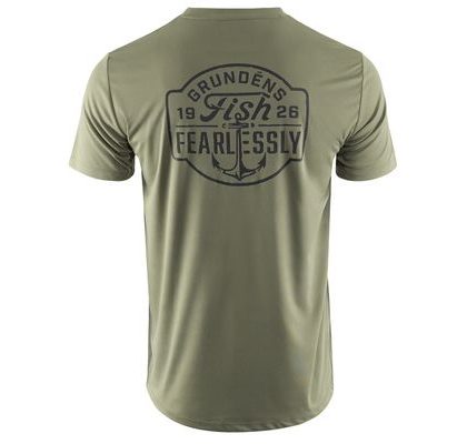 Grundéns UV Triko Fish Fearlessly SS Tech Tee Forest