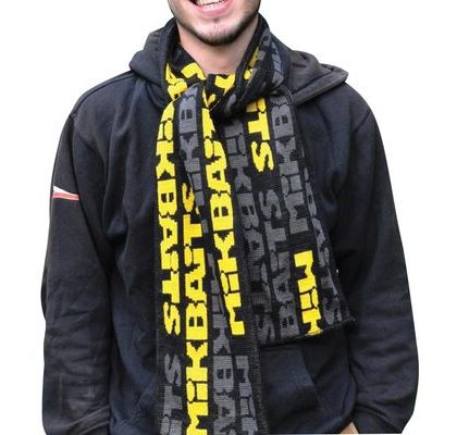 Mikbaits Šála černo/šedo/žlutá