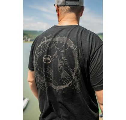 Giants fishing Tričko pánske čierne Kapry v kruhu