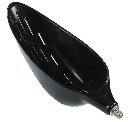 Giants Fishing Zakrmovací lopatka se závitem Baiting Spoon with holes Black 23cm