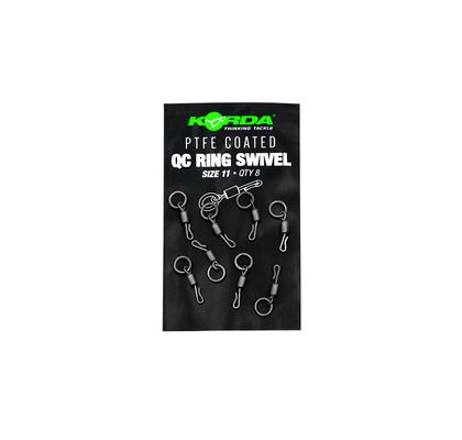 Korda Obratlík s krúžkom PTFE QC Ring Swivel 8 ks