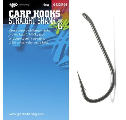 Giants Fishing Háčiky s očkom Straight Shank 10ks