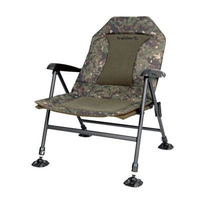 Trakker Křeslo komfortní s područkami Levelite Camo Longback Chair