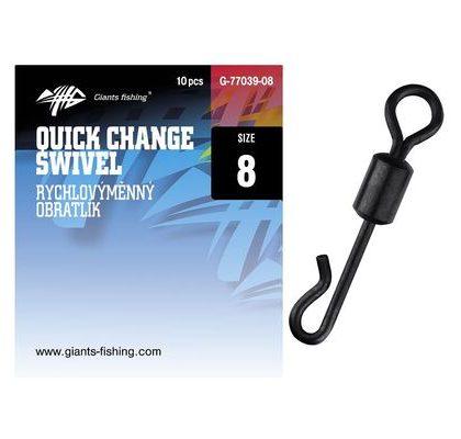 Giants Fishing Rýchlovýmenný obratlík Quick Change Swivel 10ks