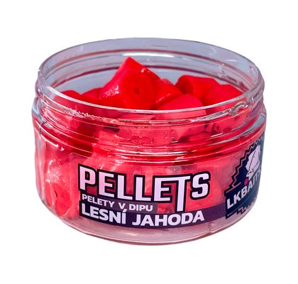 LK Baits Pelety v dipe Lesná Jahoda 60g