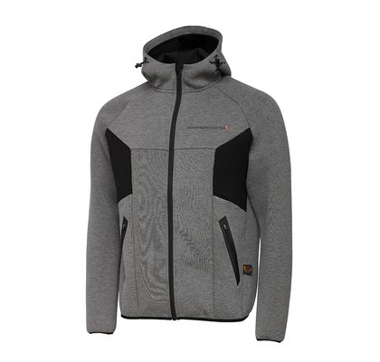 Savage Gear Mikina Tec-Foam Zip Hoodie Tmavo Sivá Melange