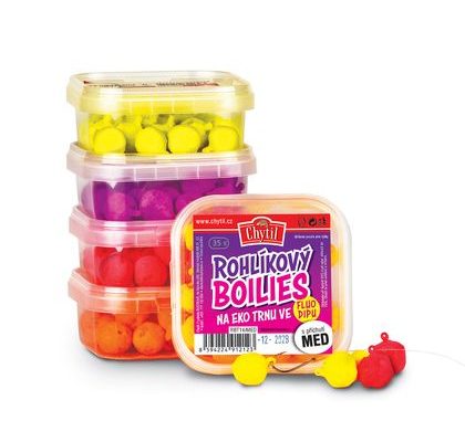 Chytil Rožkové boilies na EKO tŕni FLUO 14mm 35g
