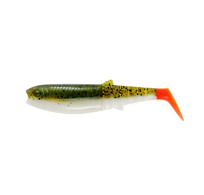 Savage Gear Gumová Nástraha Cannibal Shad Olive Hot Orange