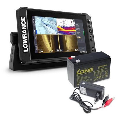 Lowrance Echolot Elite FS 9 so sondou Activeimaging 3v1 + batéria + nabíjačka ZADARMO