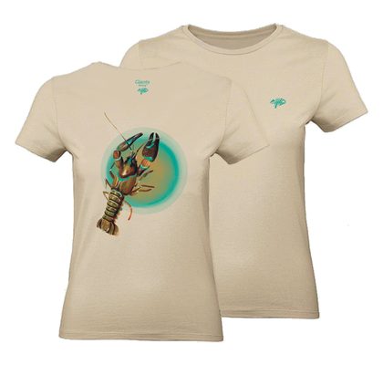Giants fishing Tričko dámské béžové Rak